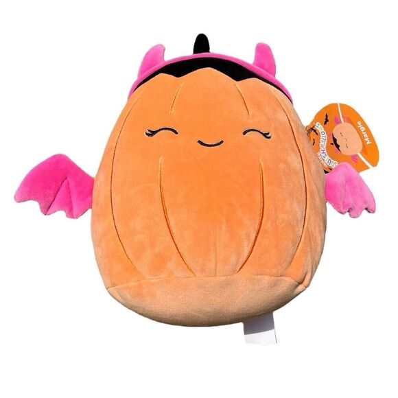 Squishmallows Halloween Margie Pumpkin Devil 8” Plush Brand New - Picture 1 of 5